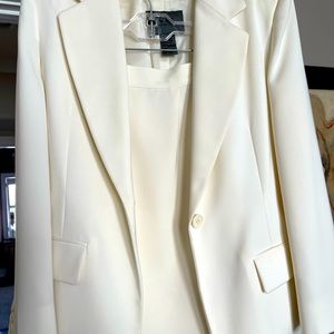 Cream two piece suit